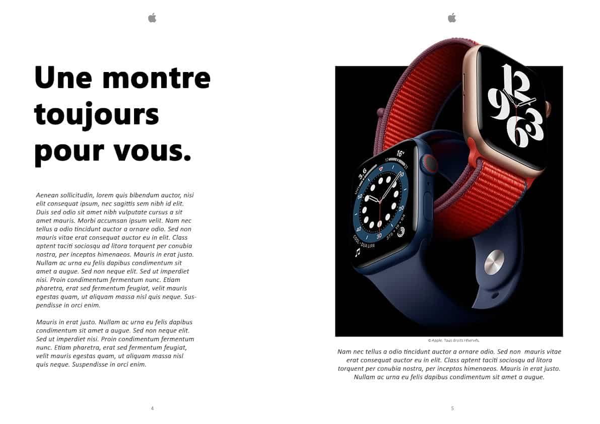 Théo Facorat | Double-page magazine inspiration Apple